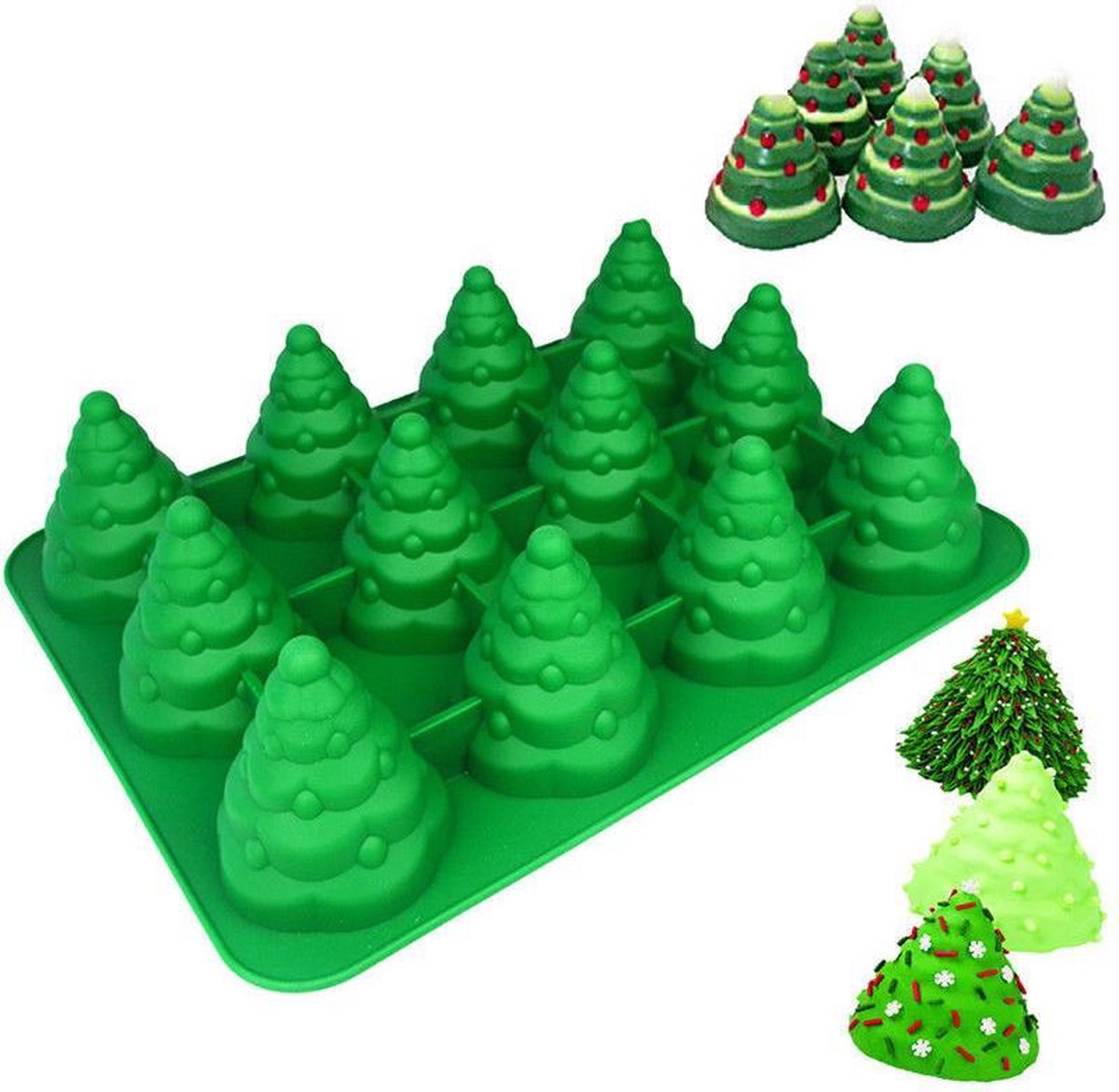 Silikomart Easychoc 3D Tree Choc Chocoladeset C3D 01, 3-delig
