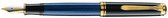 Pelikan Souverän M400 - Vulpen - Brede penpunt - Zwart/Blauw