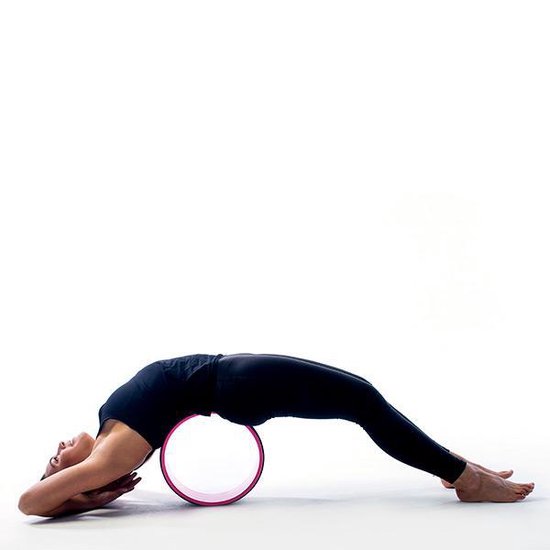 Matchu Sports - Yoga Wiel - Yoga - Yoga wheel - 14 cm breed - ABS - Roze van Merkloos — afbeelding 3