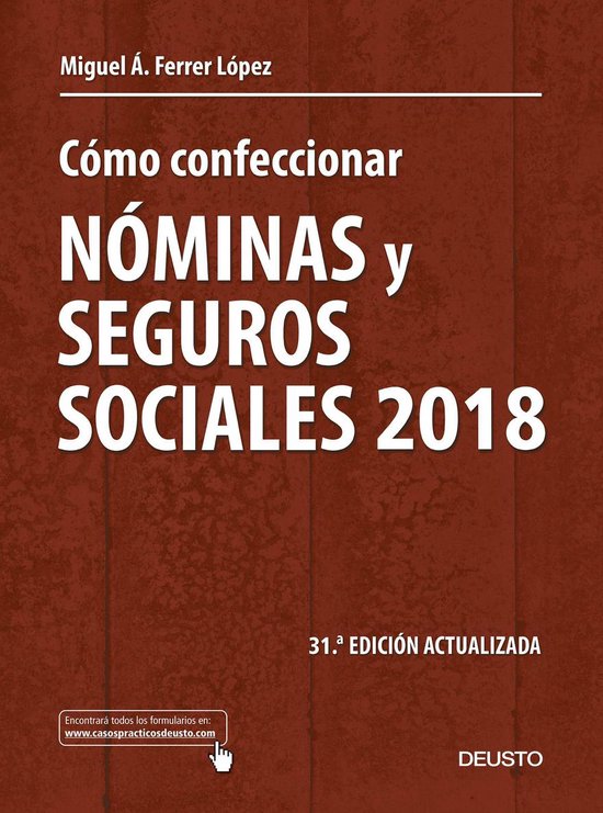 Deusto - Cómo confeccionar nóminas y seguros sociales 2018 - cover