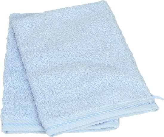 ARTG Towelzz® - Set van 10 Washandjes - 16 x 22 cm - Washandje - 100% Katoen - 500 gr/m2 - Lichtblauw Licht Baby Blauw - LIGHT BLUE