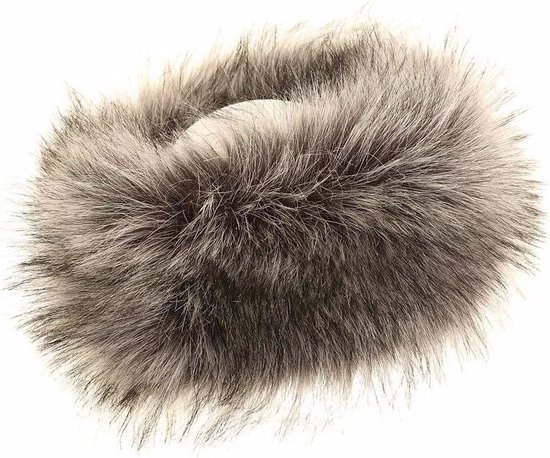 Warme grijze nepbont hoofdband voor dames | bol.com