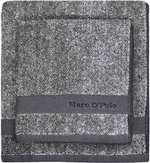 Marc O'Polo Melange  Washandje - 16x22 - Anthracite/silver