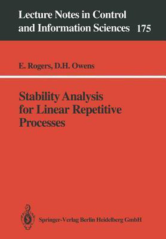 Stability Analysis for Linear Repetitive Processes - cover