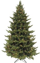 Bol.com Triumph Tree Sherwood Deluxe Kunstkerstboom met LED Verlichting - H155 x Ø112 cm - Groen aanbieding