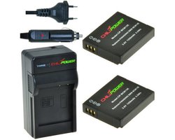 2 x DMW-BCM13 accu's voor Panasonic - inclusief oplader en autolader - Origineel ChiliPower