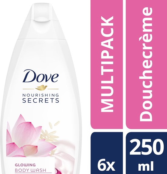 Dove Glowing Douchegel - 6 x 250ml - Voordeelverpakking |