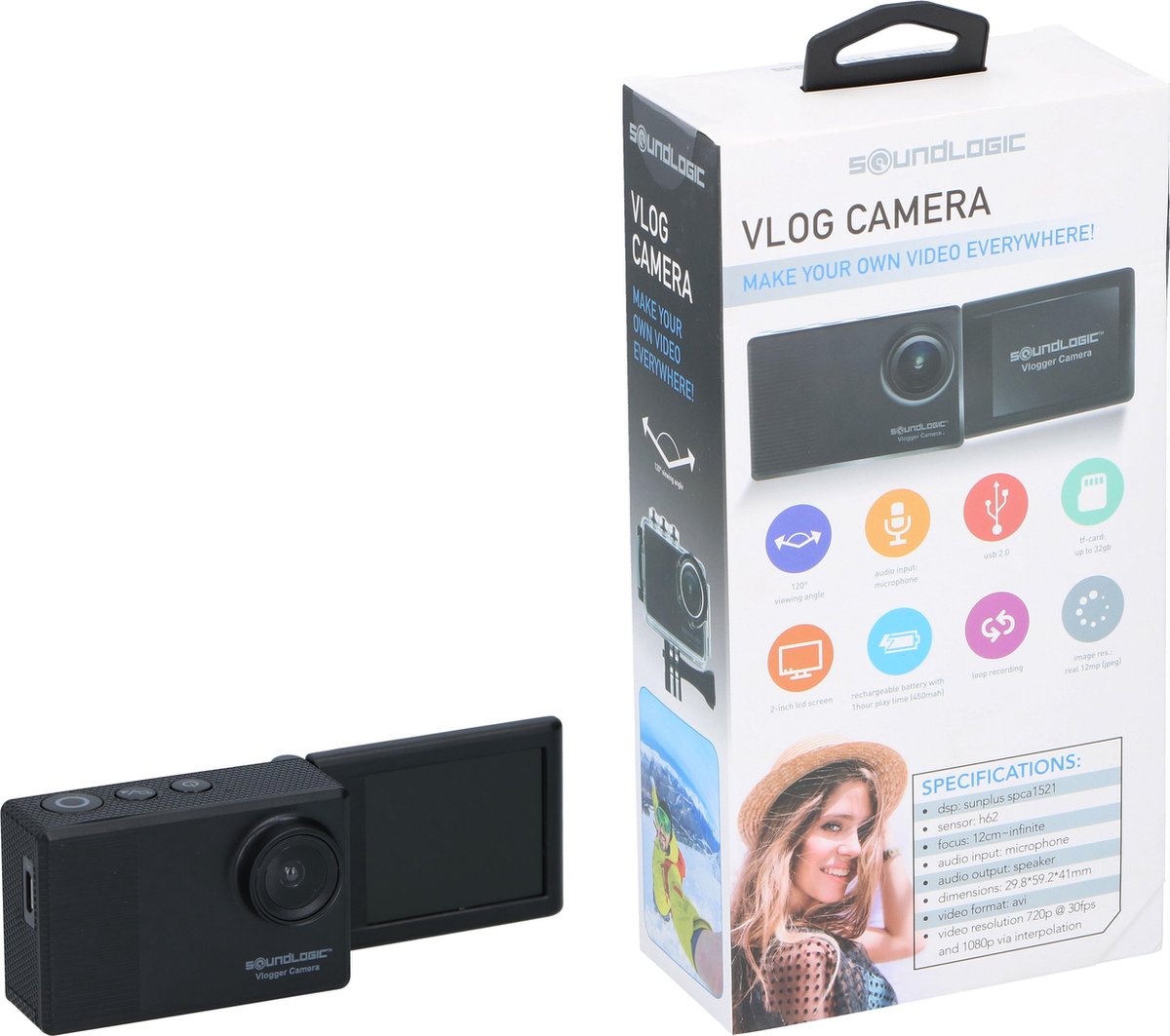 Soundlogic Vlog Camera - Vlogger - Trendy Gadget - Selfie Cam