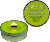 4 stuks Cracklez® Knetter Houten Lont Geurkaarsen in blik Lime Basil & Mandarin. Designer Parfum Geinspireerd. Lime.