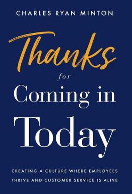 Thanks for Coming in Today - cover