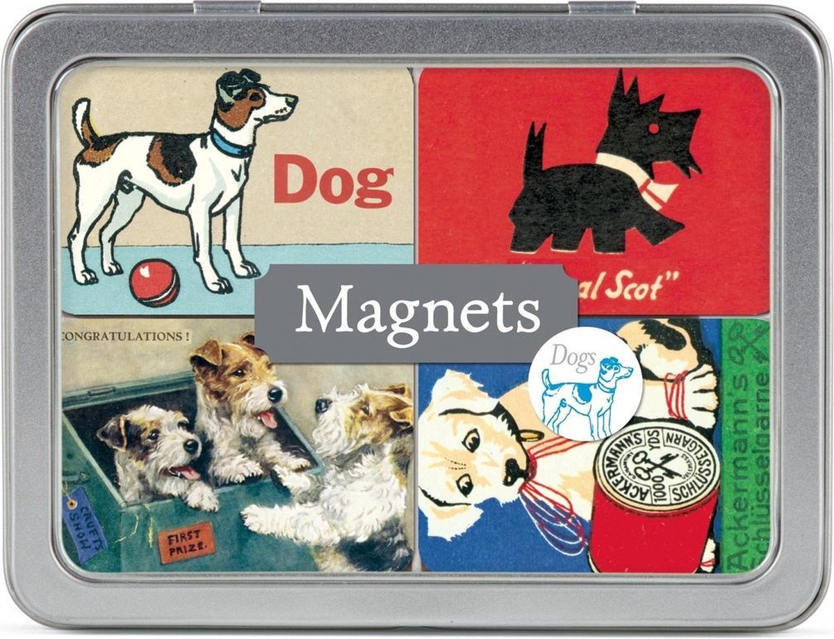 24 Magneten - Honden - Cavallini & Co Magneet