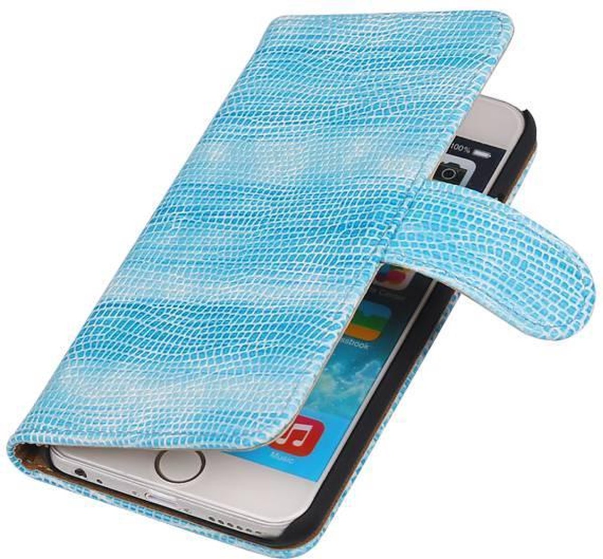 Sony Xperia Z3 Compact Bookstyle Wallet Hoesje Mini Slang Blauw - Cover Case Hoes