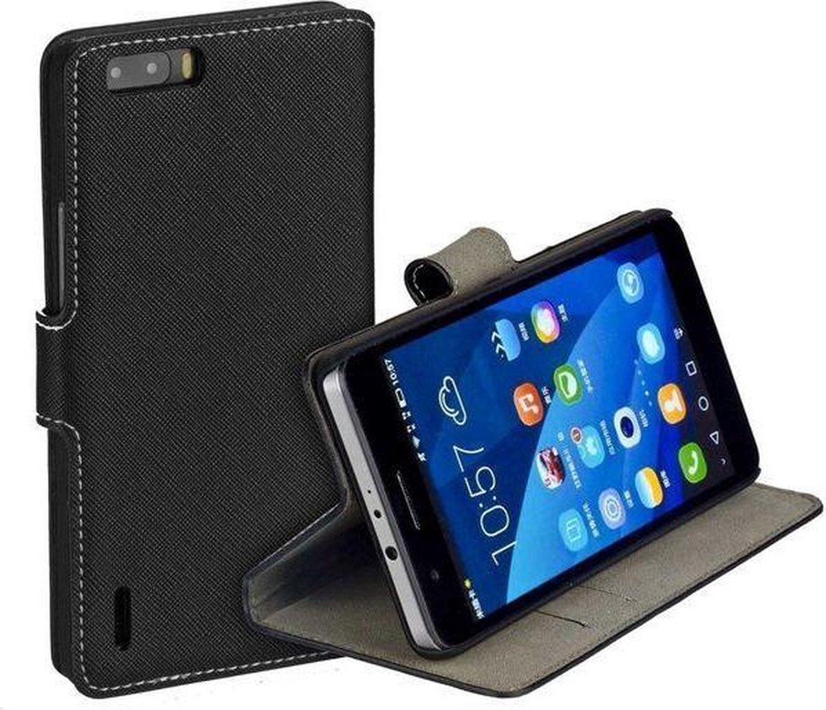 HC zwart bookcase Honor 6 Plus Hoesje