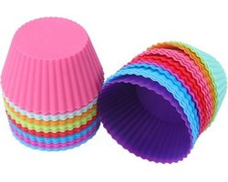 Siliconen Cupcake Vormpjes - Ronde Muffin Bakvorm Cakejes / Mini Cake Bakvormpjes / Cupcakevorm Muffinvorm