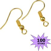 Fako Bijoux® - Crochets pour boucles d'oreilles - Doré - 100 pcs