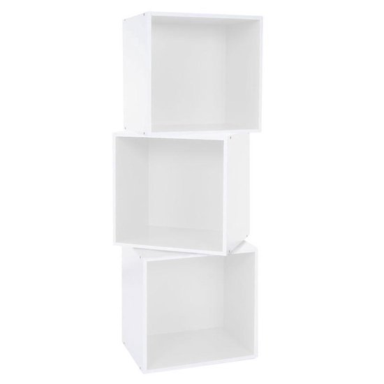Boekenkast-kast-vierkant-cube-shelf-boekenkast-muurkast-6-delig-Wit bol.com