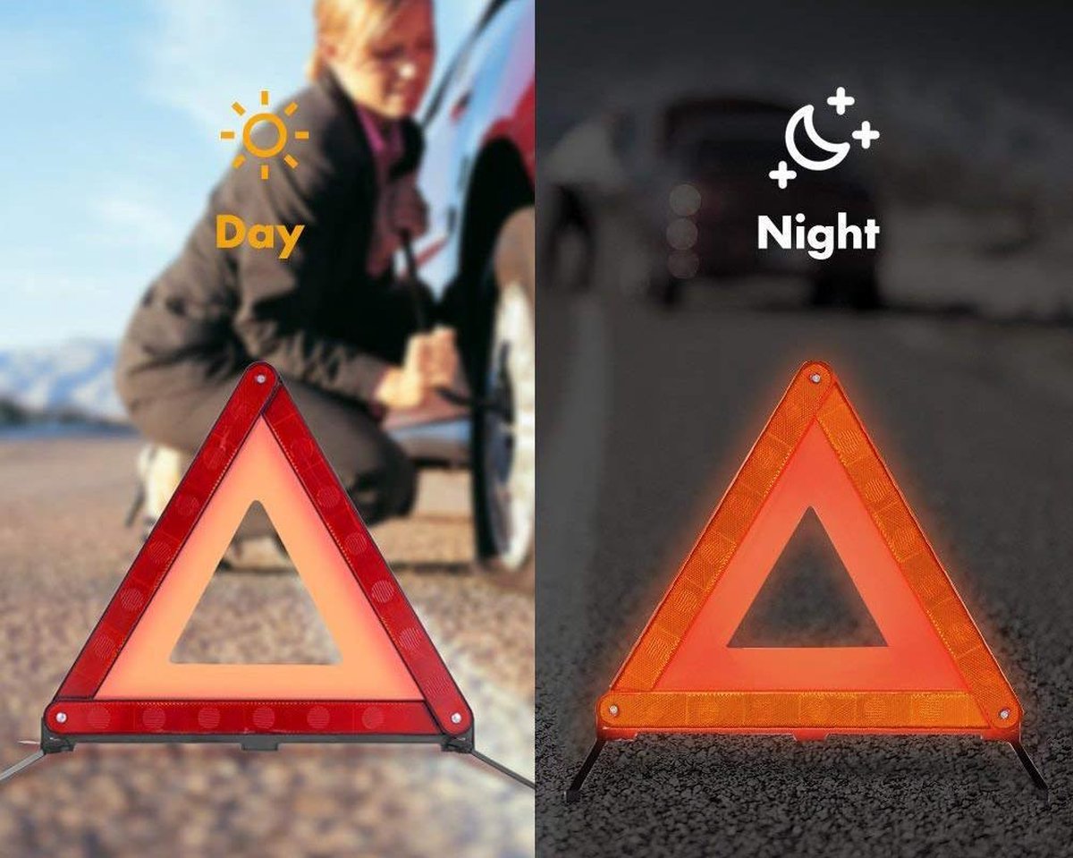 Auto 3-delige Veiligheid Set voor op de Weg – 45x7x7 cm | ANWB Veiligheidsset met Reflecterend Vest, Isolatiedeken en Gevarendriehoek | Autobenodigdheden – foto 5
