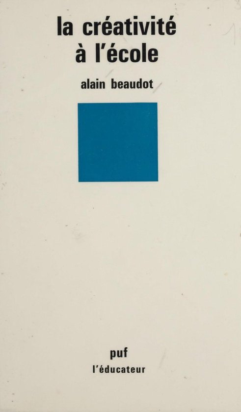 La Créativité à l'école - cover