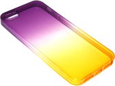 Siliconen hoesje geel/paars Geschikt voor iPhone 5 / 5S / SE