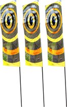 Vogelafschrik vlaggen - set van 3 stuks