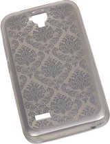 Zilver Brocant TPU back case cover hoesje voor Huawei Y560 / Y5
