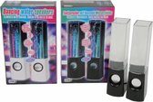 Speaker Water Dance 4 LED luidspreker - 22x6x5cm - wit