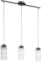 EGLO Olvero - Hanglamp - 3 Lichts - Nikkel-Nero - Wit, Helder