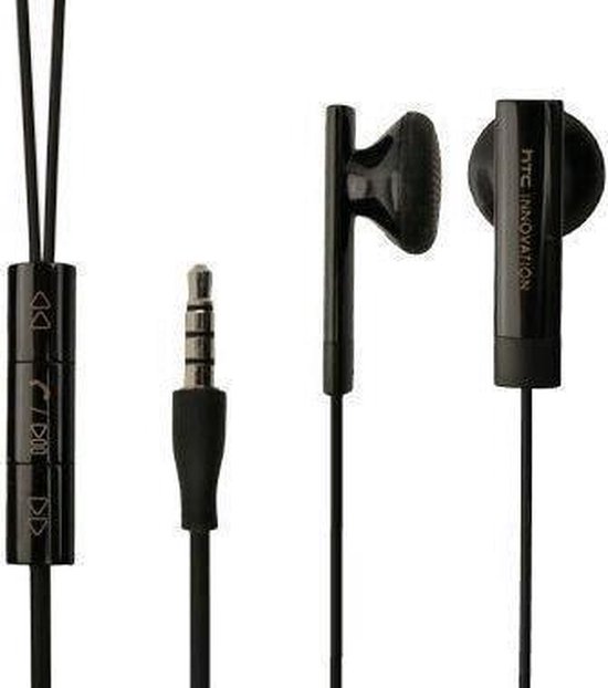 HTC RC E160 Stereo Headset 3.5mm (black) Geschikt voor o.a. One,One X,One  V,Desire... | bol.com