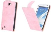 Bestcases Vintage Light Pink Flipcase Samsung Galaxy Note 2 N7100