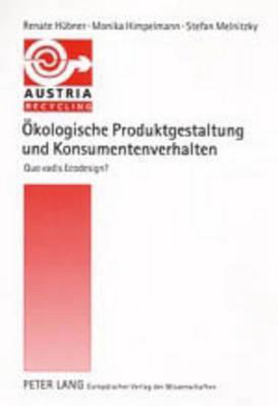 Oekologische Produktgestaltung Und Konsumentenverhalten - cover