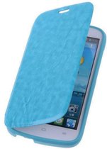 Bestcases Turquoise Huawei Ascend G740 TPU Book Case Cover Motief