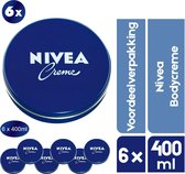 NIVEA Crème - 6 x 400 ml - Bodycrème - Voordeelverpakking