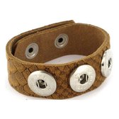 Bali Clicks Summer Line Armband Cognac Print (L)