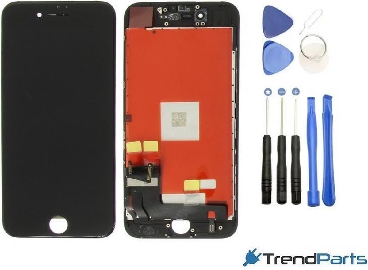 TrendParts compleet AAA+ kwaliteit LCD scherm met touchscreen voor Apple iPhone 7 PLUS ZWART + toolkit (white)