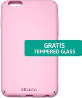 Xellec iPhone 7 Hard Case 1mm - Pink - GRATIS Tempered Glass