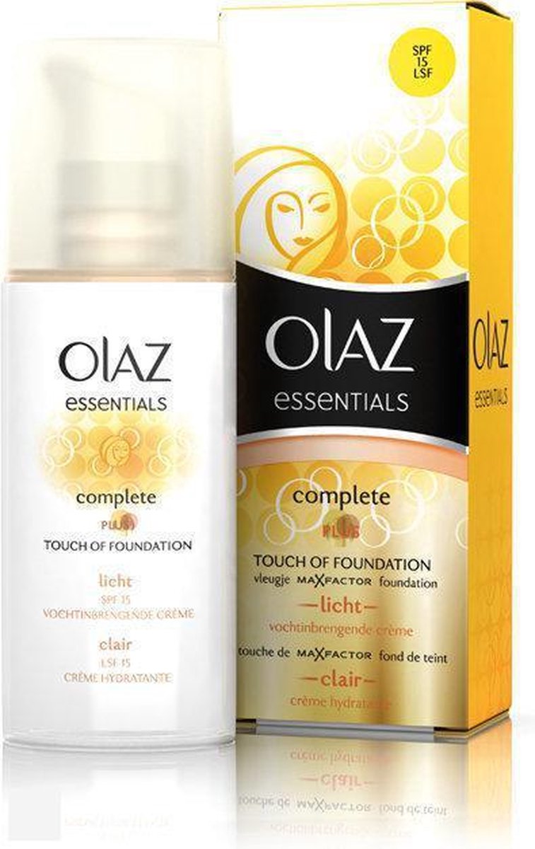 compressie Duizeligheid winkelwagen Olaz Complete Care Touch of foundation SPF 15 - Light - Hydraterende Crème  50 ml | bol.com