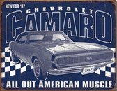 Wandbord - Chevrolet Camaro -30x40cm