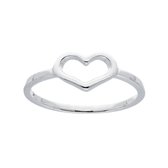 Lovenotes ring - zilver - open hart - maat 52