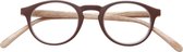 SILAC - OVALE WOOD - Leesbrillen voor Vrouwen en Mannen - 7090 - Dioptrie +3.00