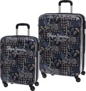Pepe Jeans Trolleyset 55/69 CM Zwart/Grijs