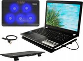 Notebook Cooling Pad Stand - Externe USB LED Laptop Cooler Koel Ventilator Standaard - High Power