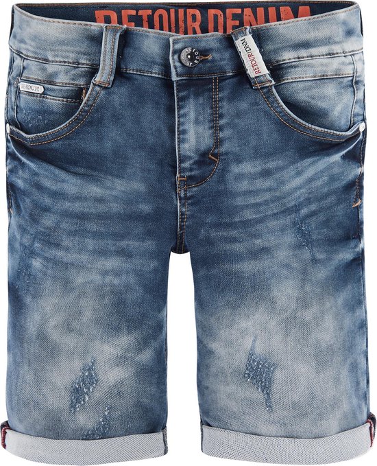 Retour Jeans Jongens Short - Medium Blue Denim - Maat 110 | bol.com