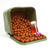 Tasty Baits Killer Krill - Boilie Sessionpack - 2.5kg - Boilies + Pop-ups + Liquid Flavour - In handige emmer