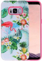 3D Print Hard Case voor Galaxy S8 Flamingo