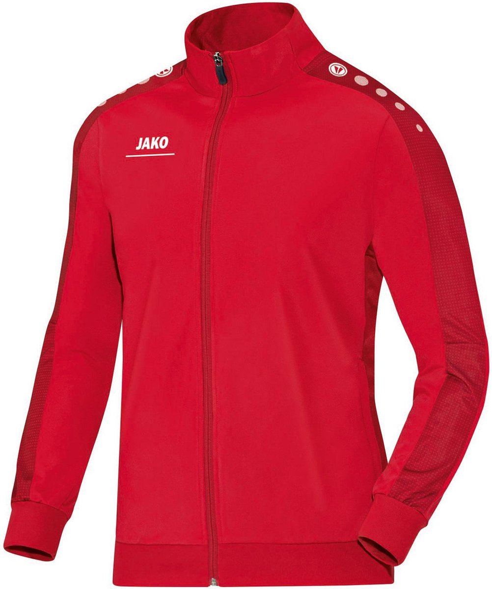 Jako Striker Polyester Trainingsjas Heren Trainingsjas - Maat S  - Unisex - rood
