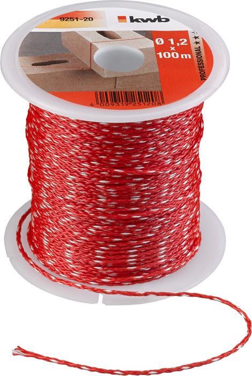 kwb 925120 Muursnoer 1,2 mm Rood 100 m