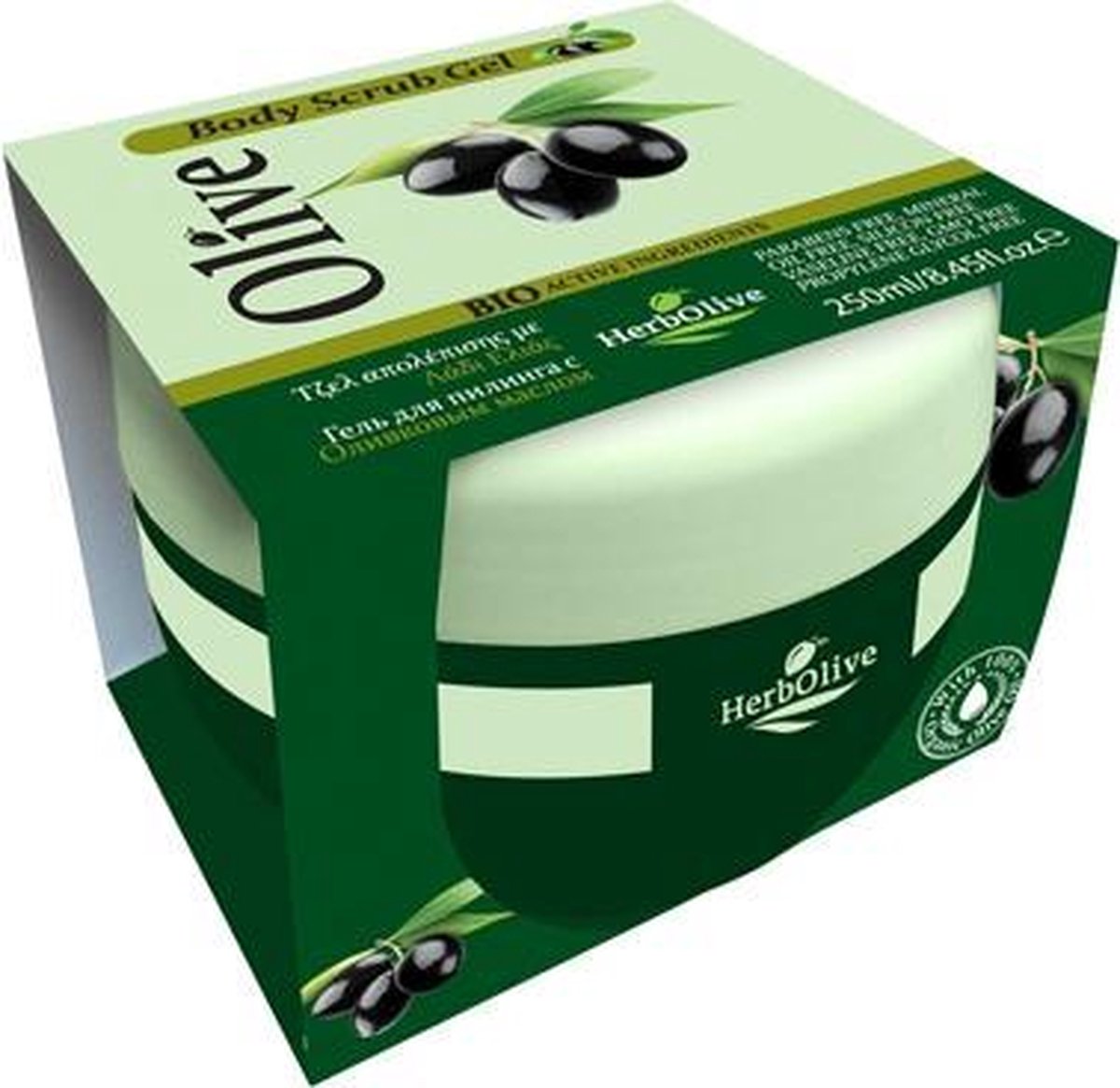 Goedkoopste HerbOlive Body Scrub Olijfolie & Aloe Vera 250ml