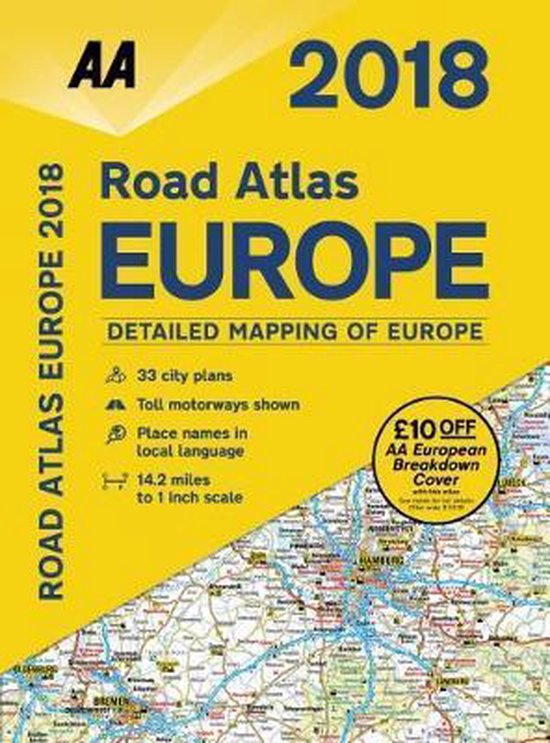 AA Road Atlas Europe - cover