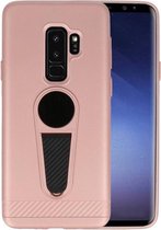 Roze Magneet Stand Case hoesje voor Samsung Galaxy S9 Plus
