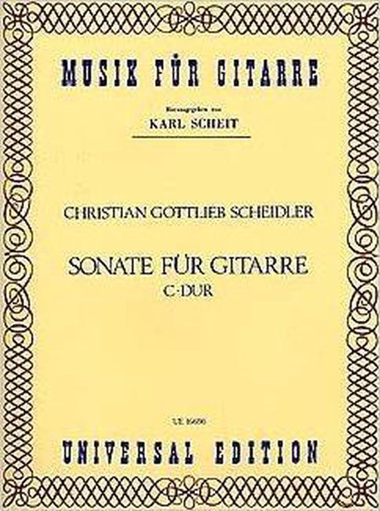 SCHEIDLER CHRISTIAN GOTTLIEB SONATE CDUR, Scheidler 9783702449117